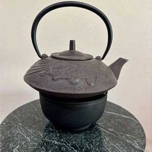 Cast Iron Japanese-Style Teapot in Dark Brown/Black from Teavana